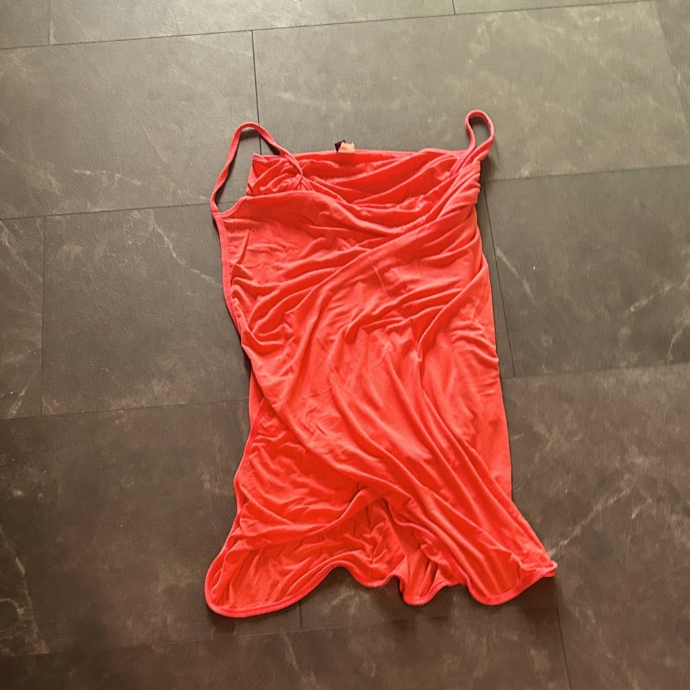 Vibrant Coral Slip Dress 31
